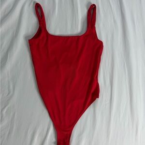 Red women’s bodysuit